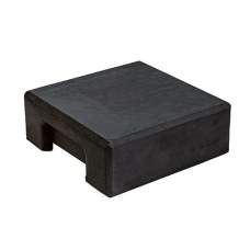 Beton afdekpet vlak antraciet gecoat 14 x 14 x 5 cm t-model