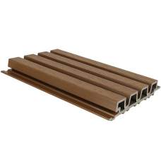 NewTechWood composiet wandbekleding rhombus profiel 3,3 x 21,5 x 230 cm teak