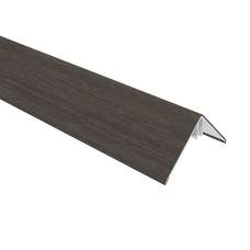 NewTechWood aluminium hoekprofiel rhombus wandbekleding 6 x 6 x 300 cm silver gray