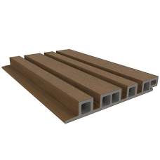 NewTechWood composiet wandbekleding castellation 4325 profiel 2,5 x 19,6 x 290 cm teak