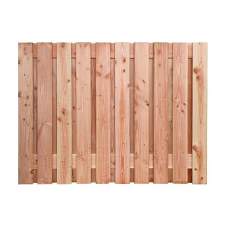 Douglas gescchaafd plankenscherm 21-planks 16 mm 180 x 130 cm