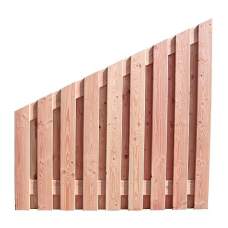 Douglas tuinscherm 16 mm 19-planks 180 x 180-90 cm