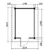 Tuinhuis Duxtail 120 douglas Bex 200 x 300 cm enkele deur