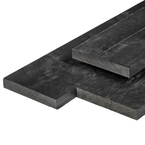 Gewond raken intelligentie Momentum Plank grenen zwart fijnbezaagd 2 x 20 x 400 cm
